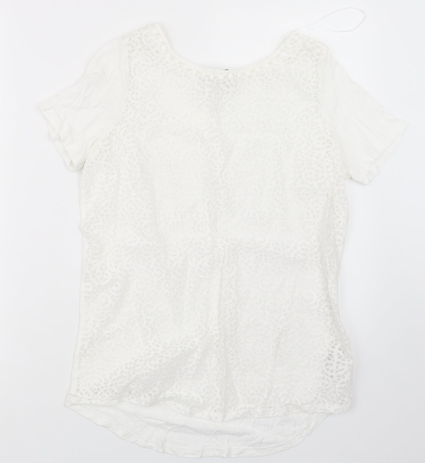 F&F Womens White   Basic T-Shirt Size 10