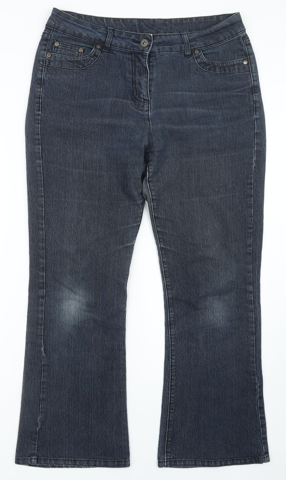 BHS Womens Blue  Denim Straight Jeans Size 14 L27.5 in