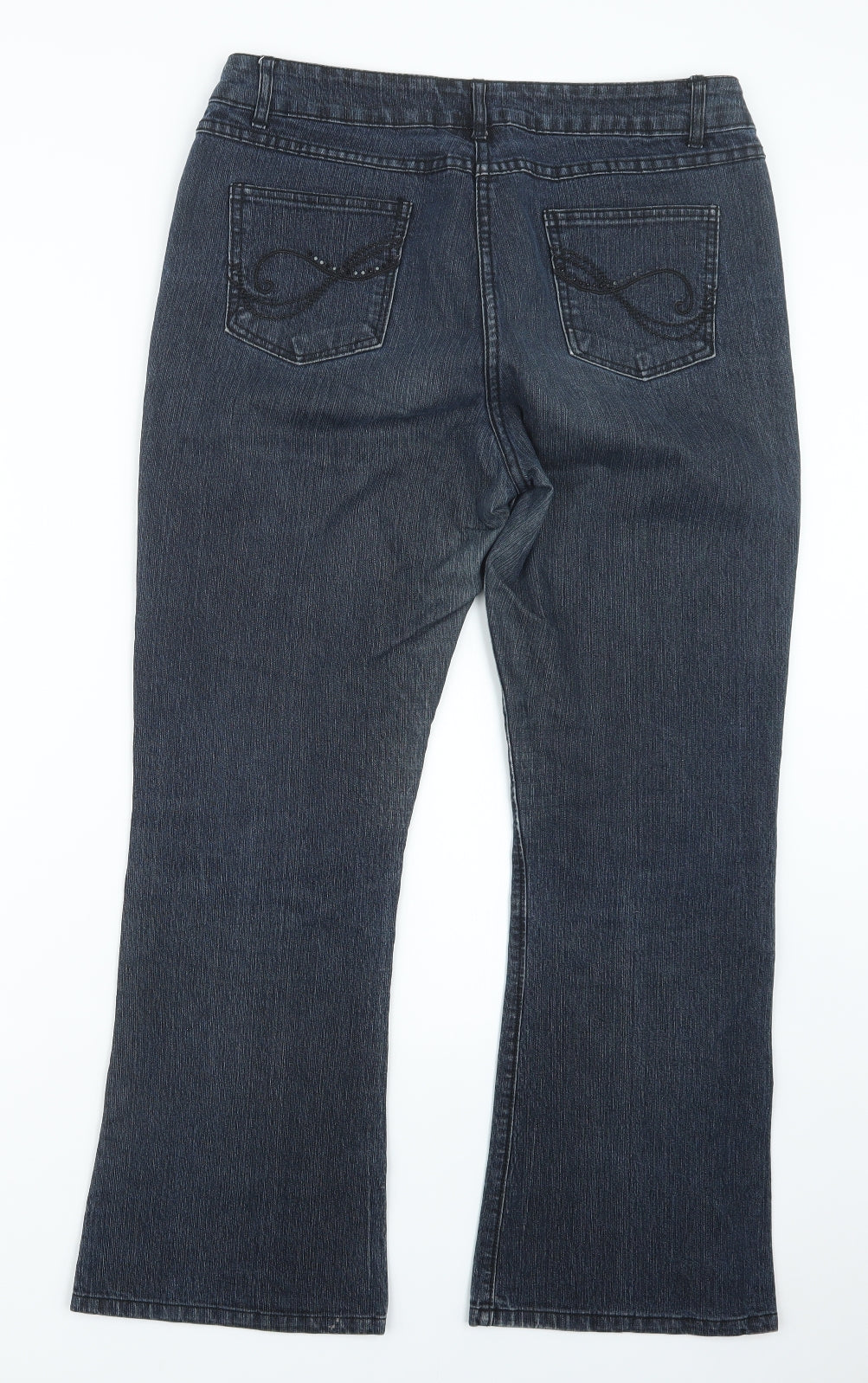 BHS Womens Blue  Denim Straight Jeans Size 14 L27.5 in