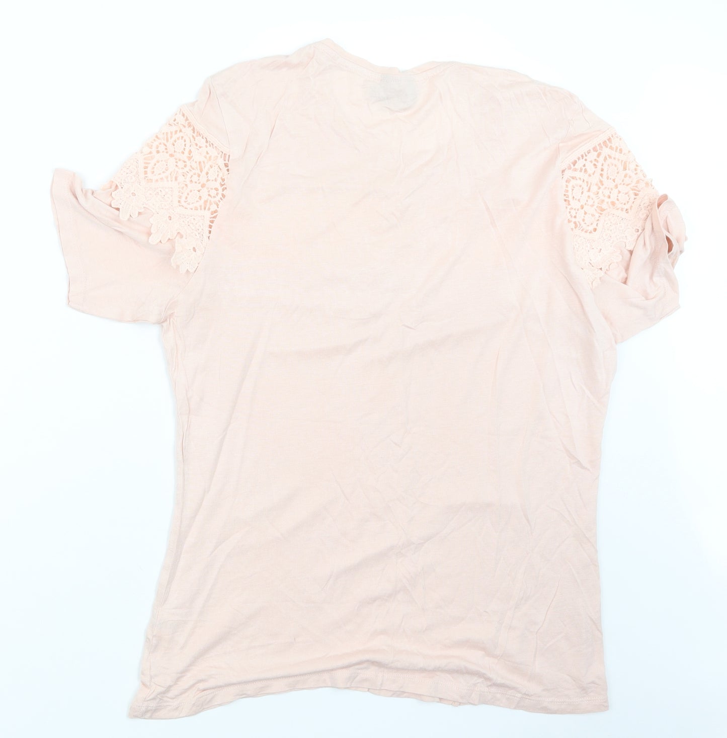 Be You  Womens Pink   Basic T-Shirt Size 16