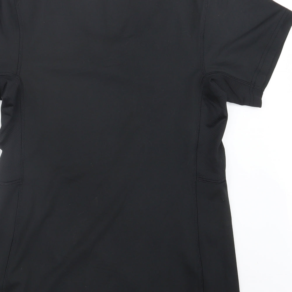 USA Pro Womens Black   Basic T-Shirt Size 14