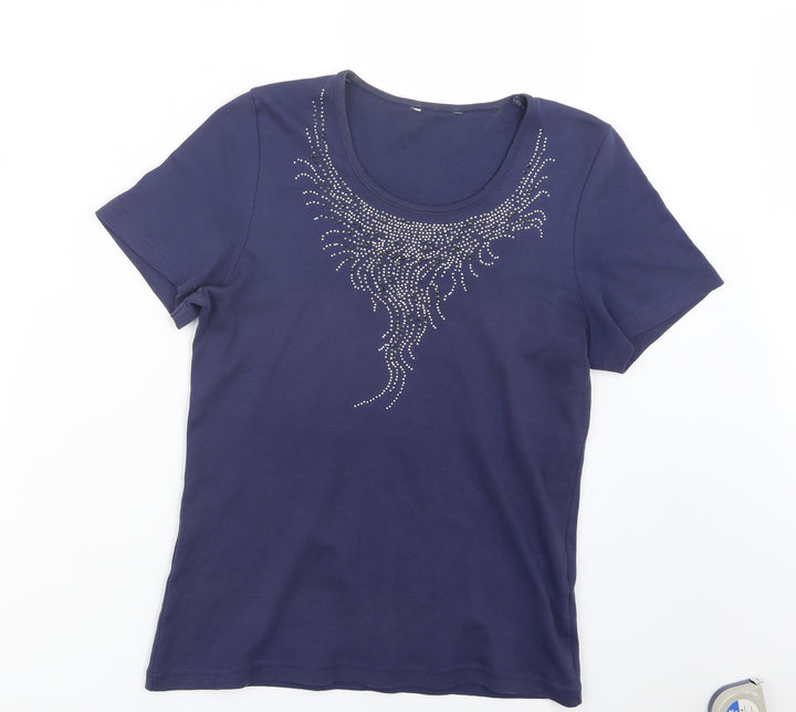 Preworn Womens Blue   Basic T-Shirt Size S