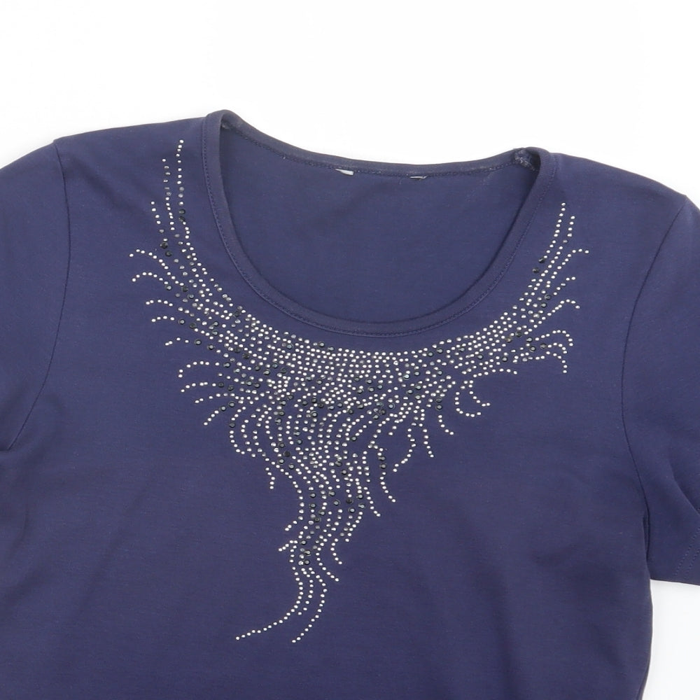 Preworn Womens Blue   Basic T-Shirt Size S