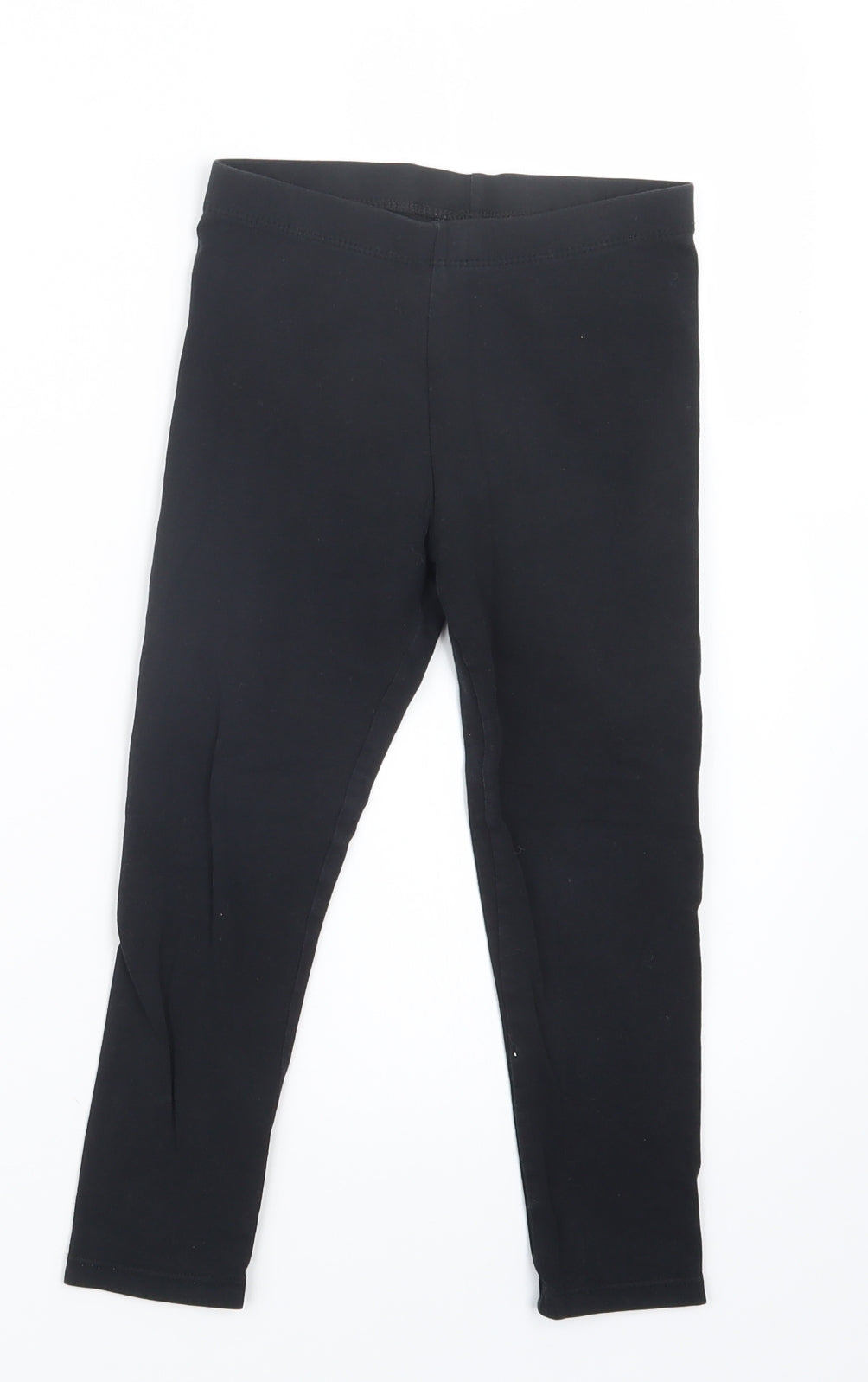 George Girls Black   Carrot Trousers Size 5-6 Years