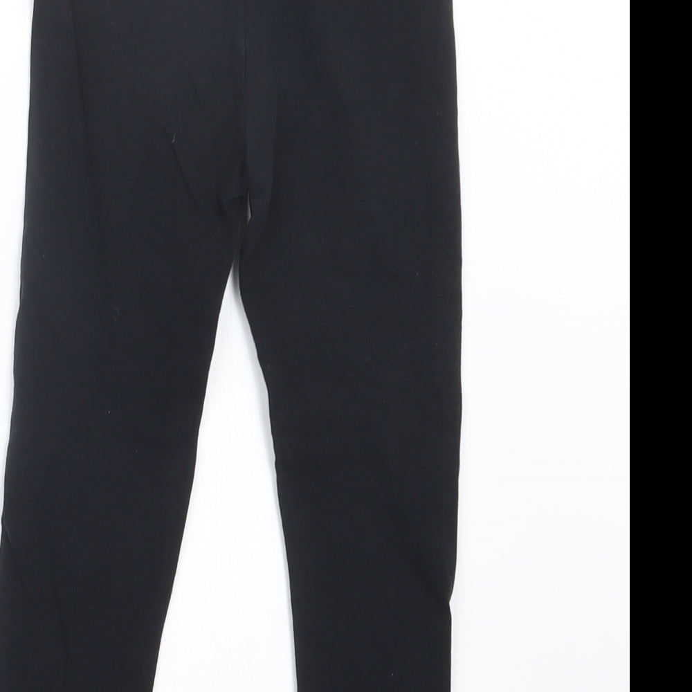 George Girls Black   Carrot Trousers Size 5-6 Years