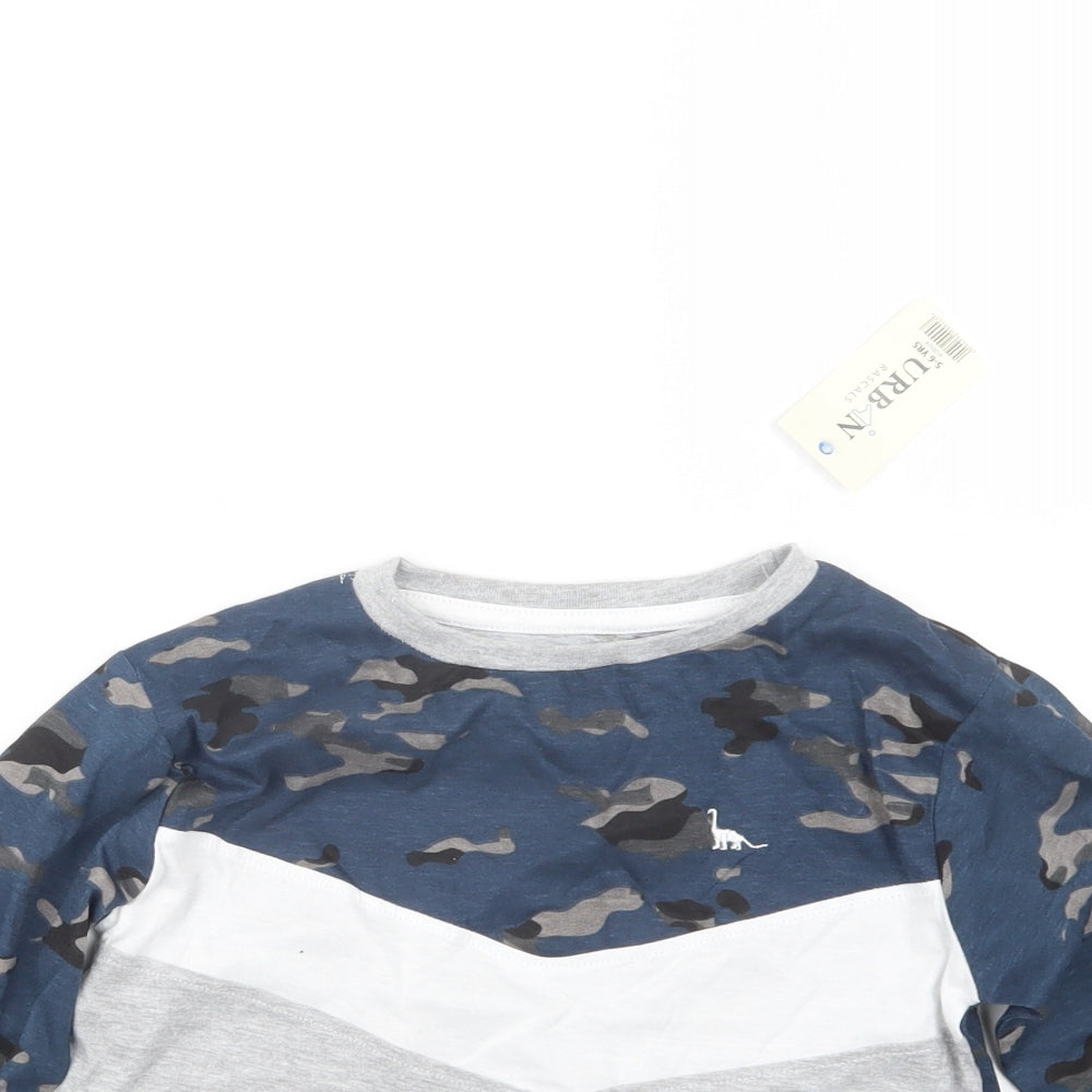 Urban Rascals Boys Blue   Basic T-Shirt Size 5-6 Years