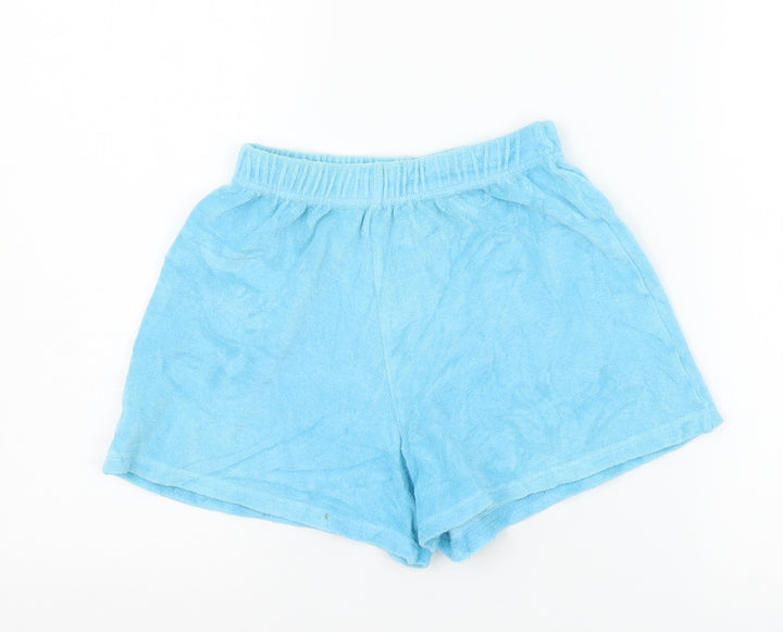NEXT Womens Blue Flannel Sweat Shorts Size 8