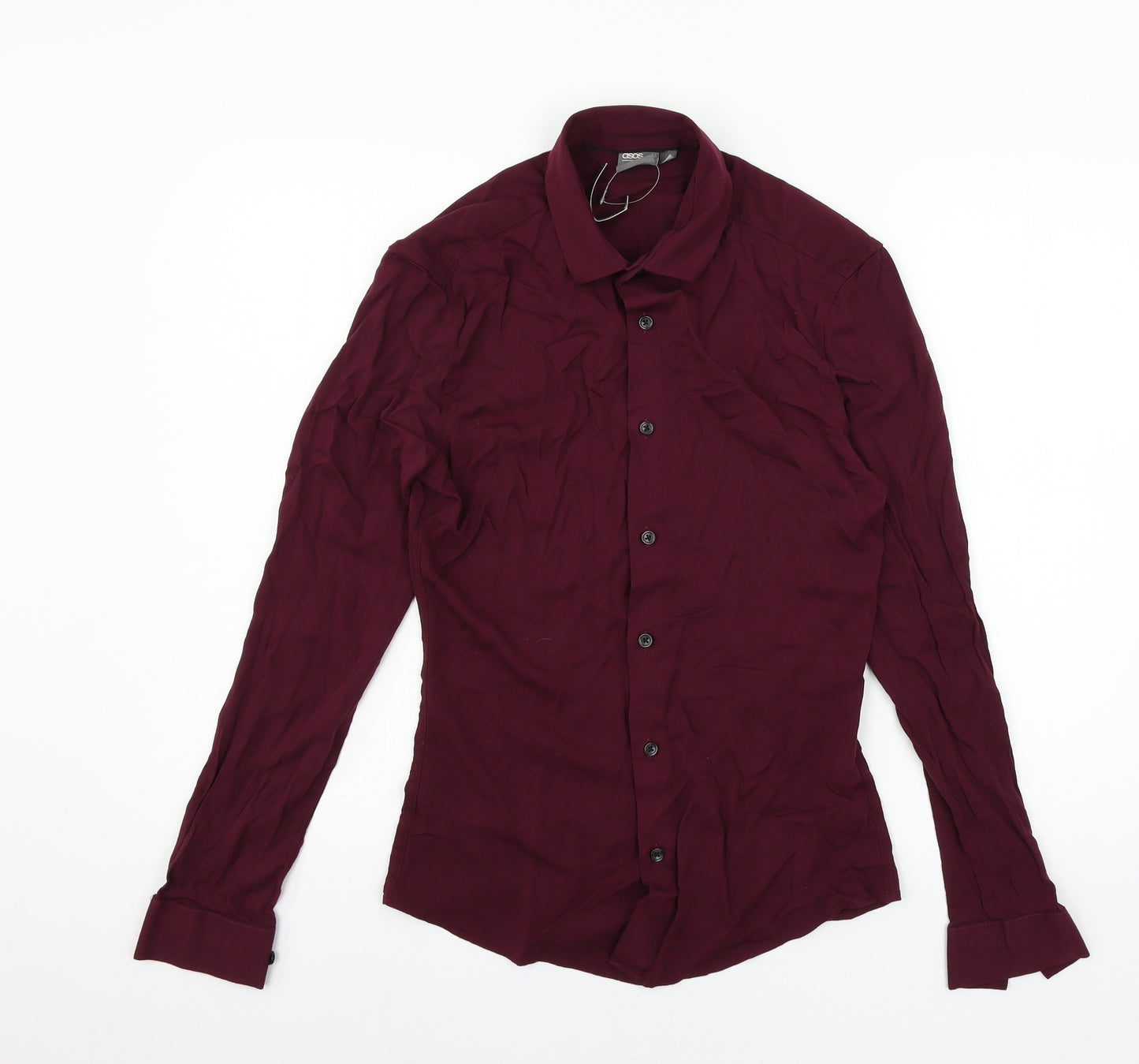 ASOS Womens Purple   Basic Button-Up Size S