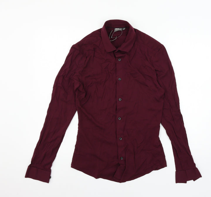 ASOS Womens Purple   Basic Button-Up Size S