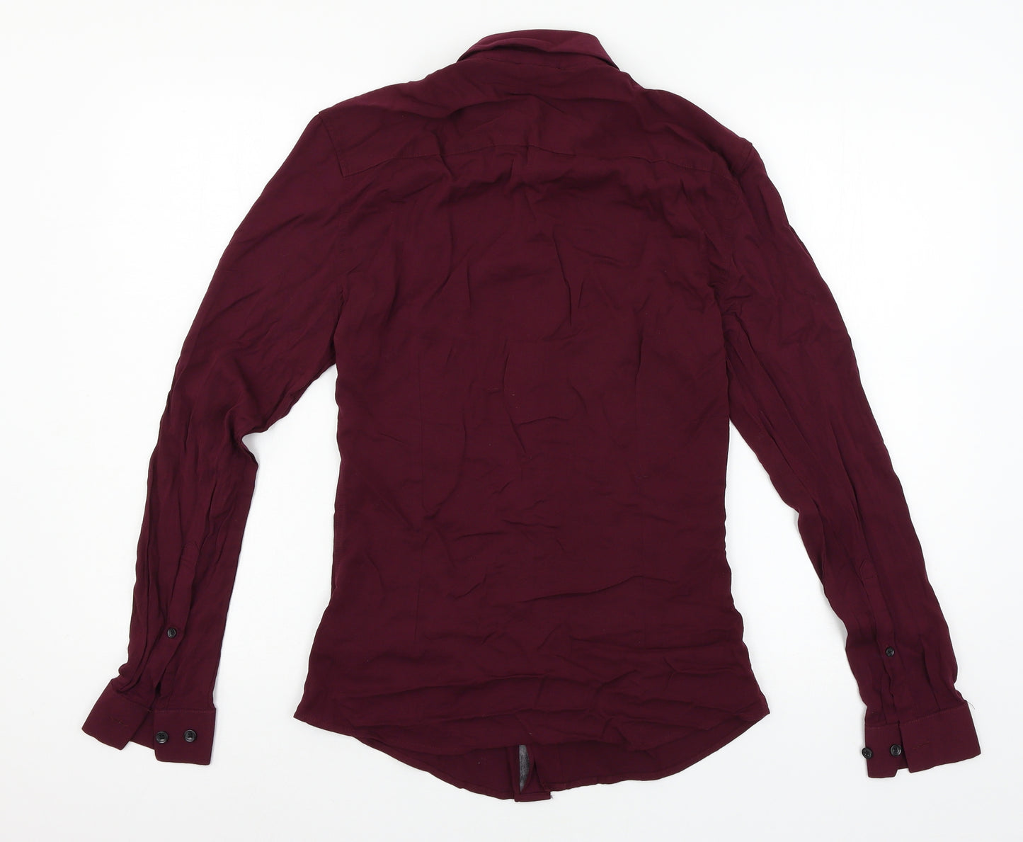 ASOS Womens Purple   Basic Button-Up Size S