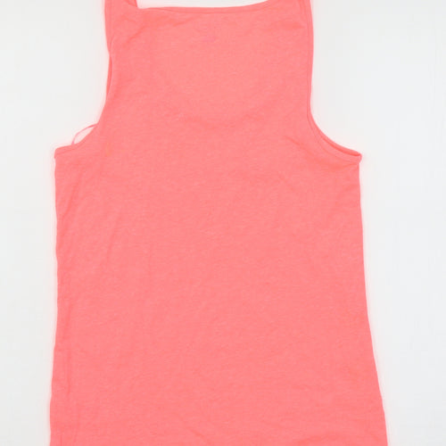 F&F Womens Pink Solid Jersey Top Pyjama Top Size 6  - Margaritas