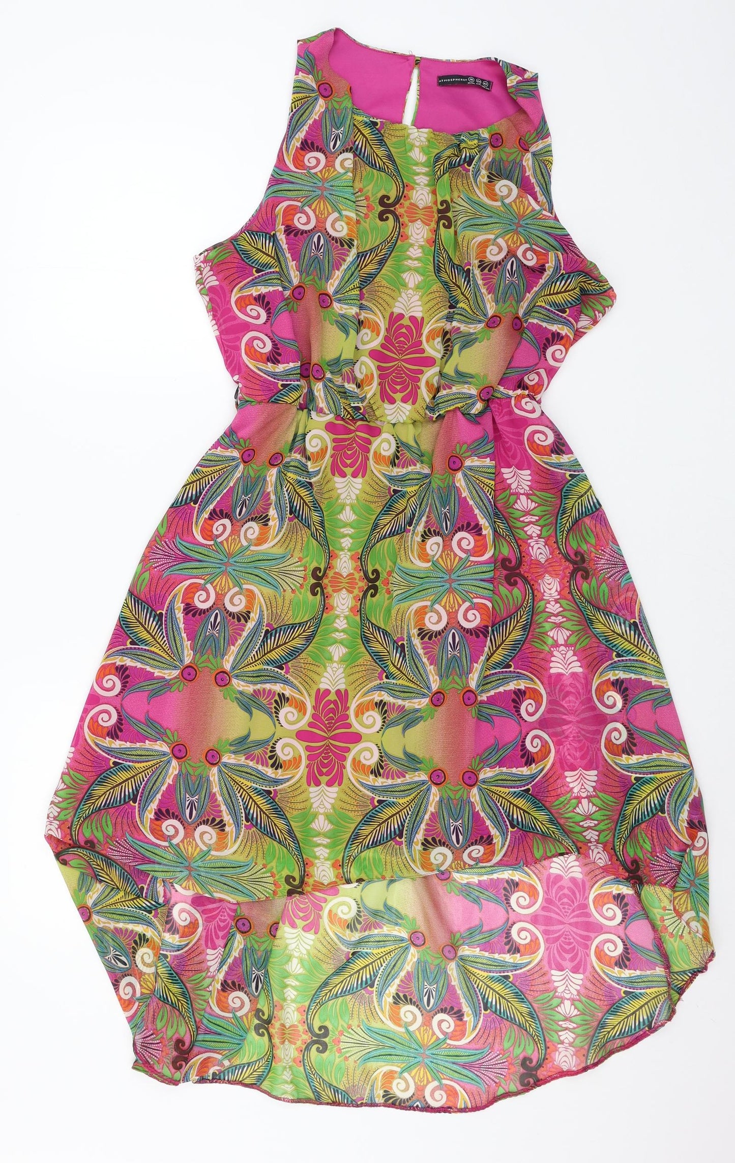 Atmosphere Womens Multicoloured Geometric Chiffon Fit & Flare  Size 16