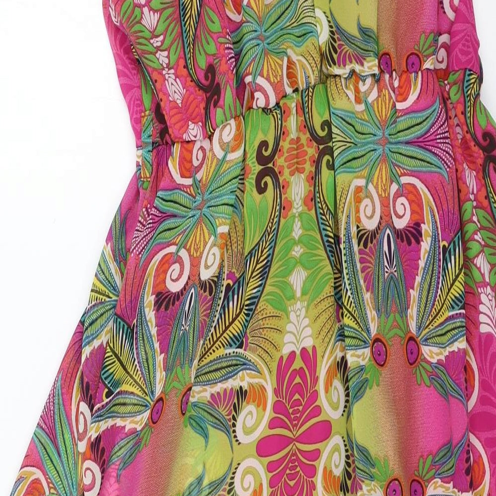 Atmosphere Womens Multicoloured Geometric Chiffon Fit & Flare  Size 16