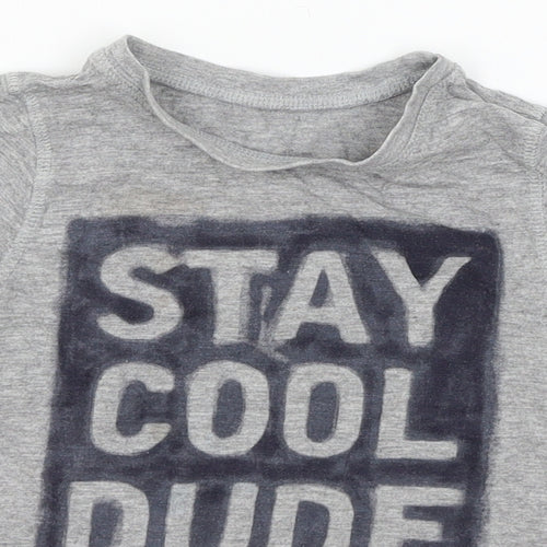 George Boys Grey  Jersey Basic T-Shirt Size 4-5 Years  - Stay Cool dude