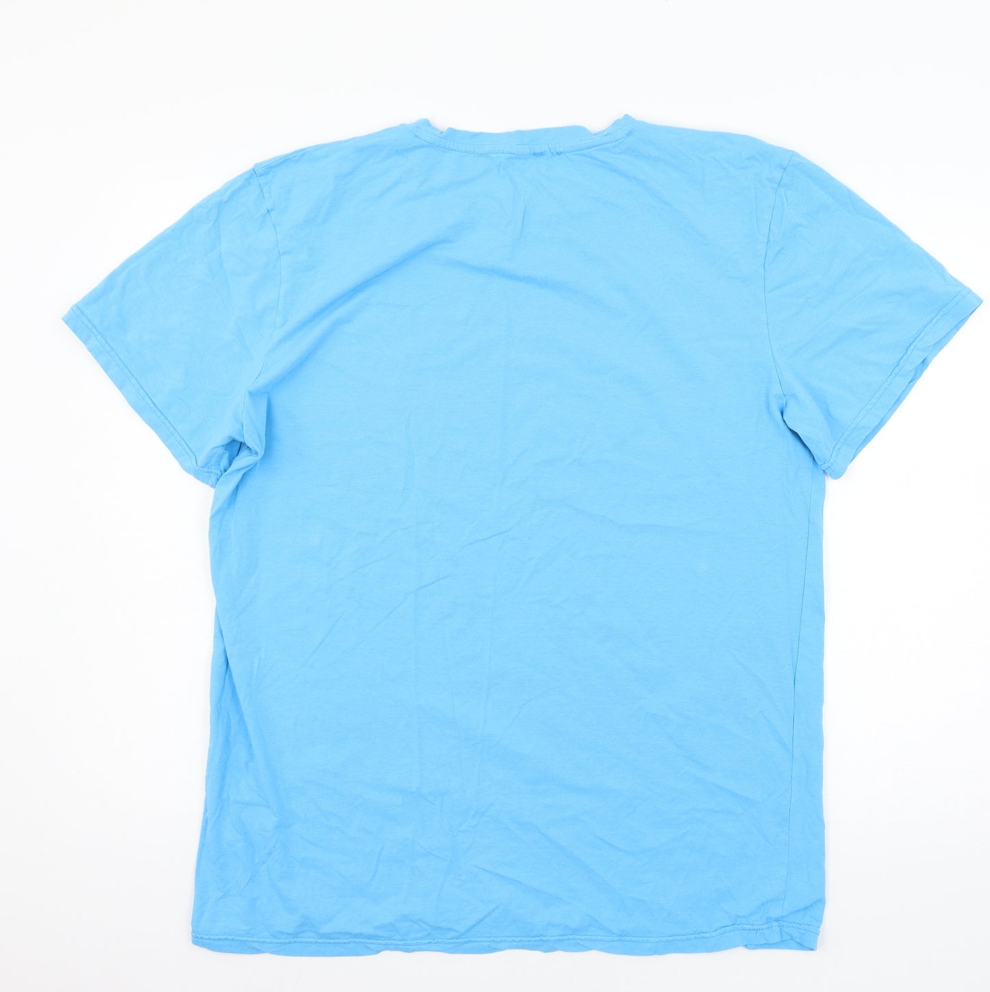 Preworn Mens Blue  Jersey  T-Shirt Size XL  - Wish