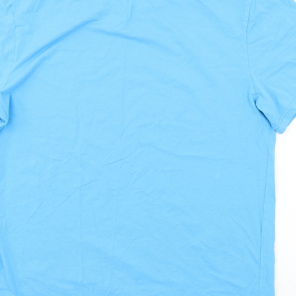 Preworn Mens Blue  Jersey  T-Shirt Size XL  - Wish