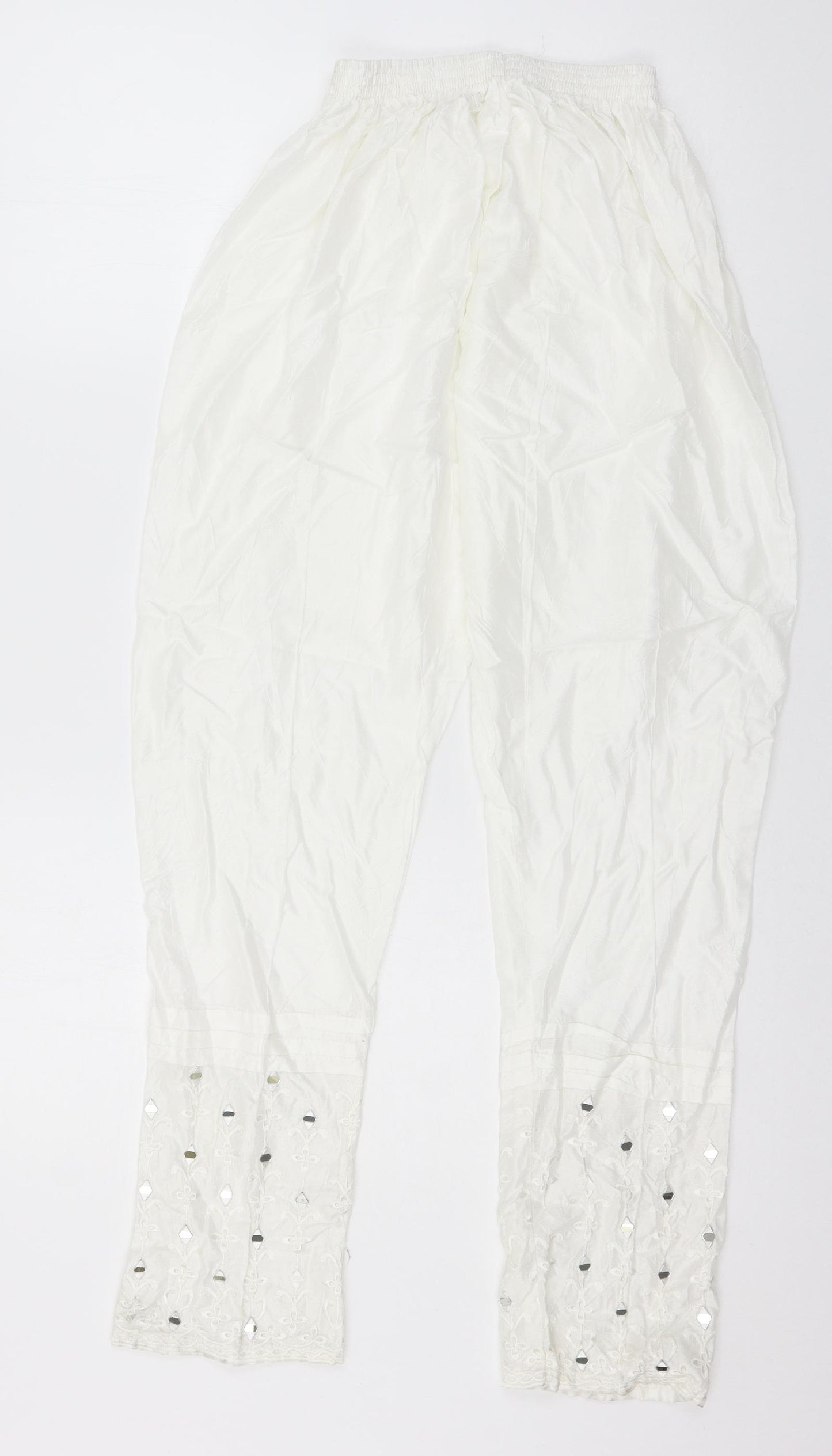 Prewron Womens White   Trousers  Size 26 in L25 in