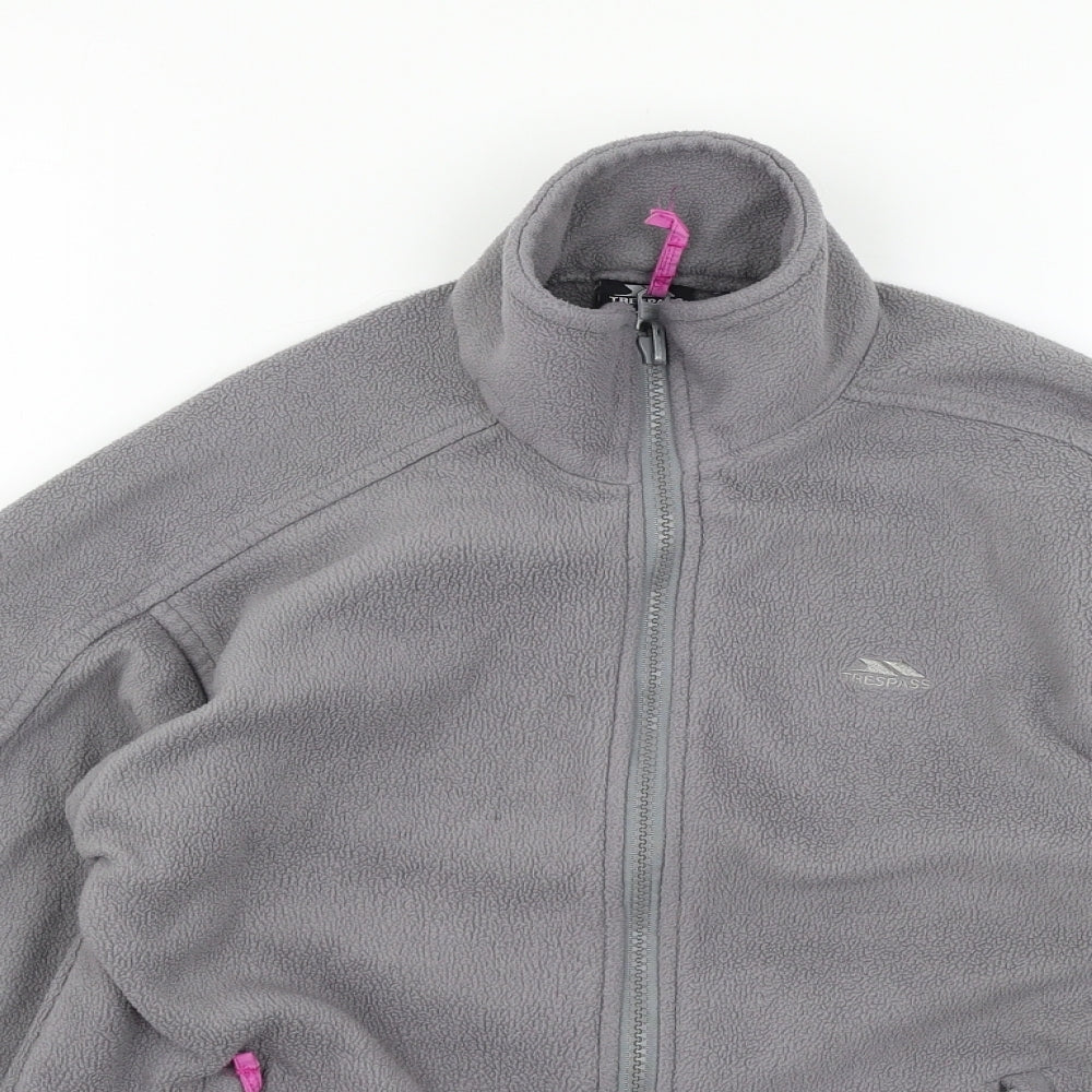 Trespass Girls Grey  Fleece Jacket  Size 11-12 Years