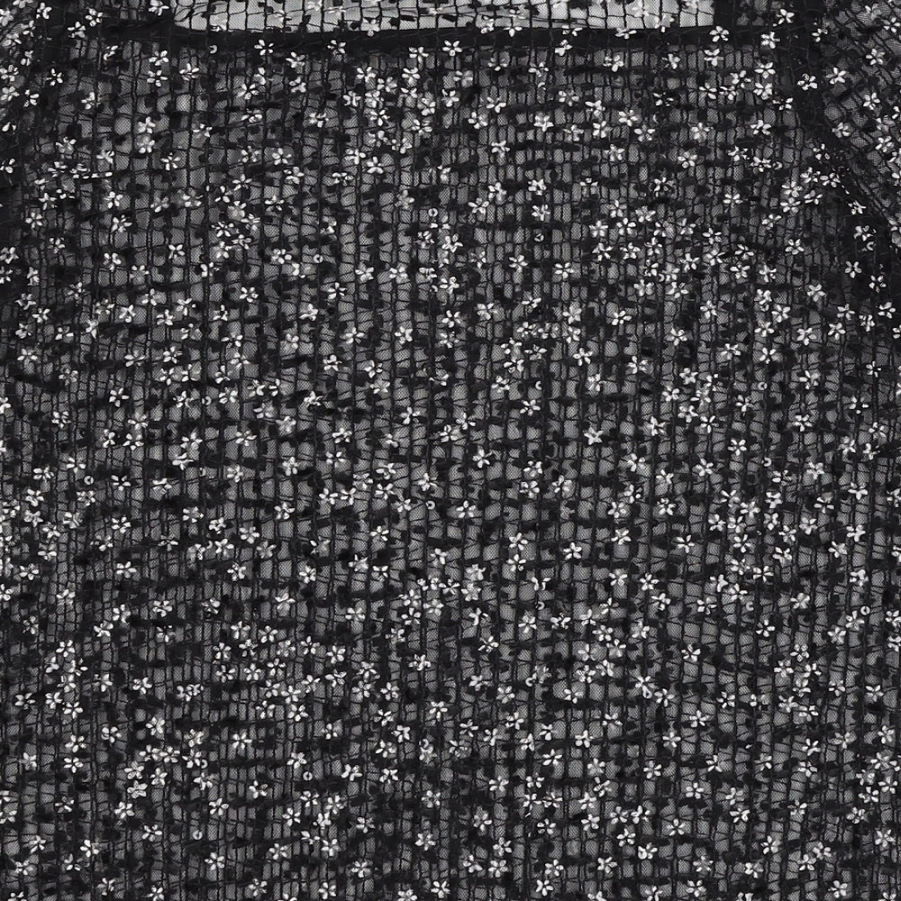 NEXT Womens Black  Mesh Basic T-Shirt Size 6