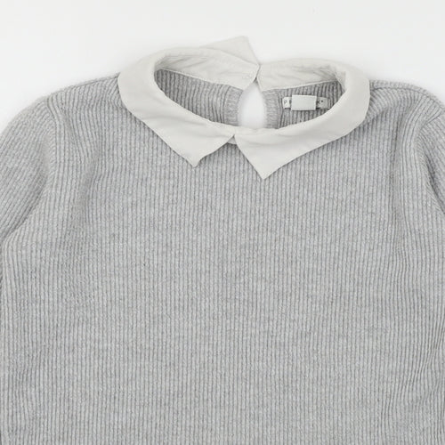 Primark Girls Grey  Jersey Basic T-Shirt Size 13-14 Years