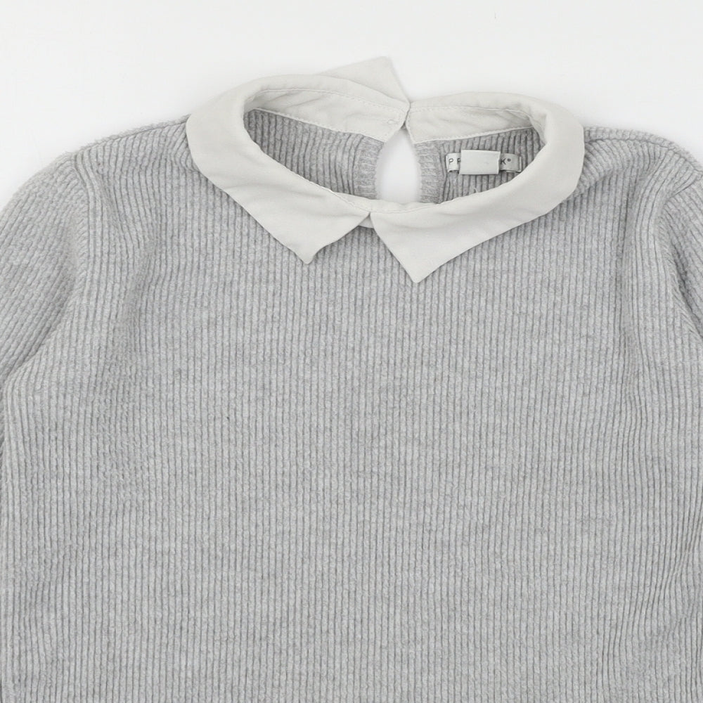 Primark Girls Grey  Jersey Basic T-Shirt Size 13-14 Years