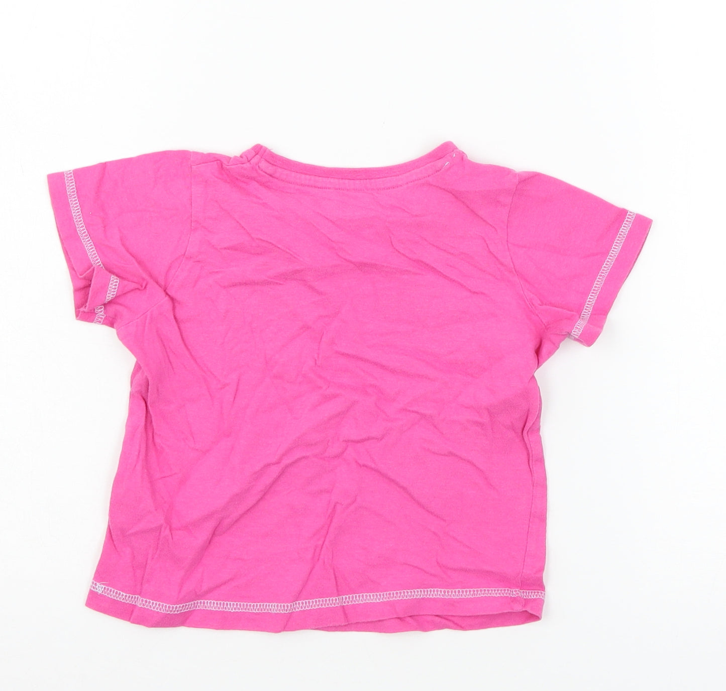 Studio Girls Pink  Jersey Basic T-Shirt Size 3-4 Years  - Unicorn