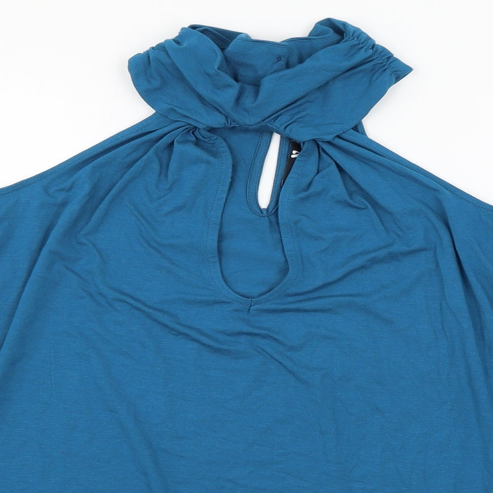 Very Womens Blue  Jersey Basic Blouse Size 18