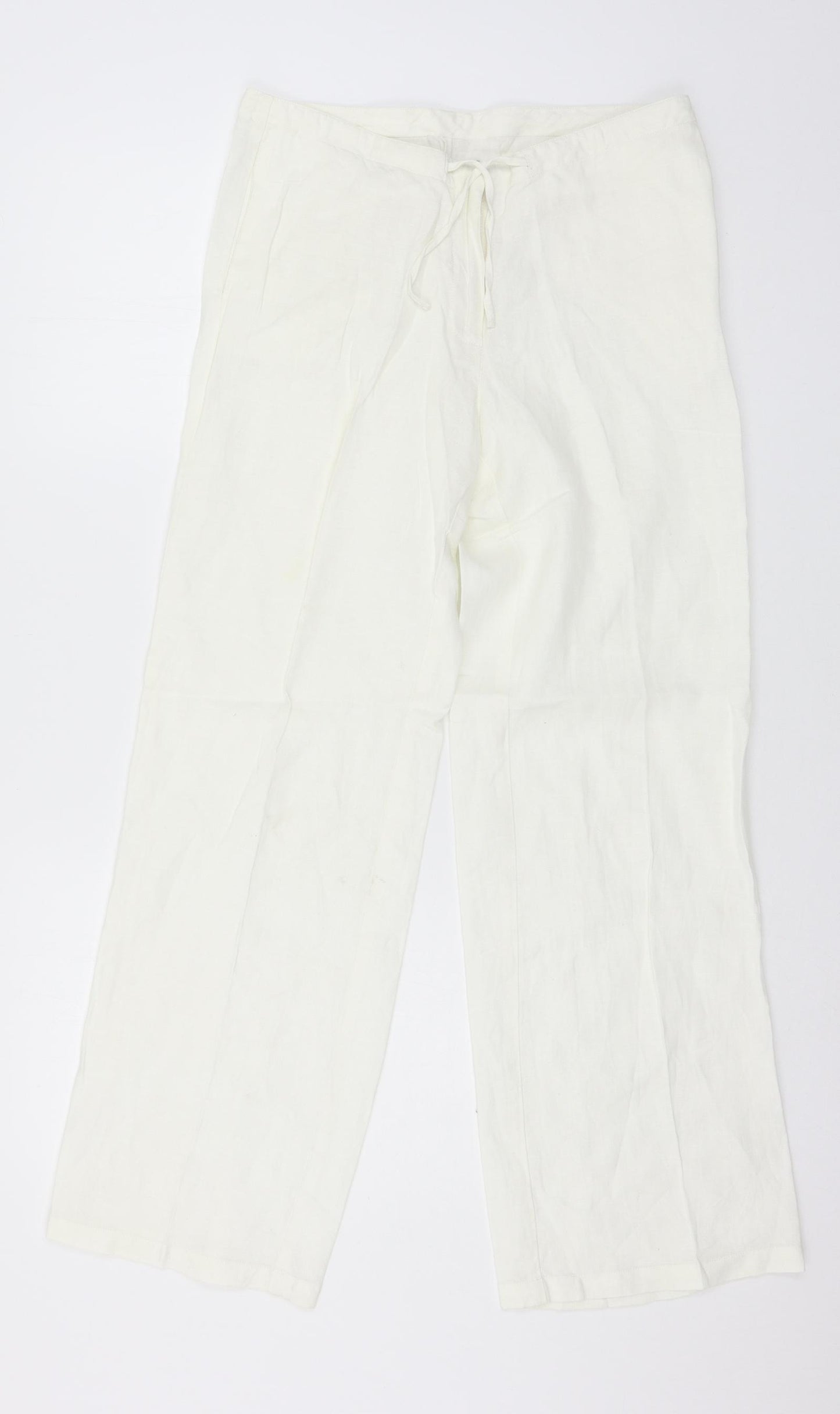 Preworn Womens Ivory   Trousers  Size 30 in L27 in
