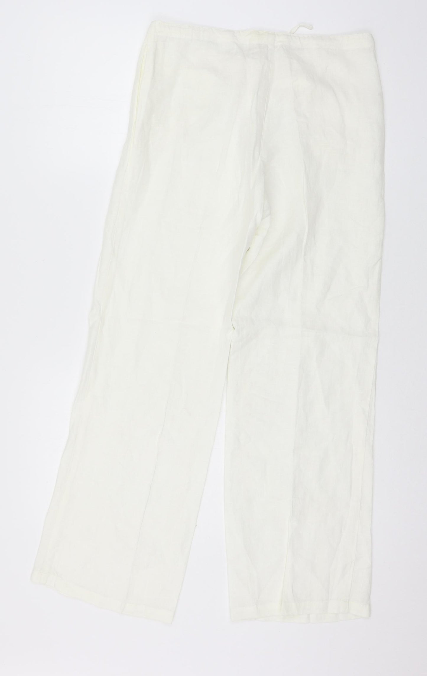 Preworn Womens Ivory   Trousers  Size 30 in L27 in