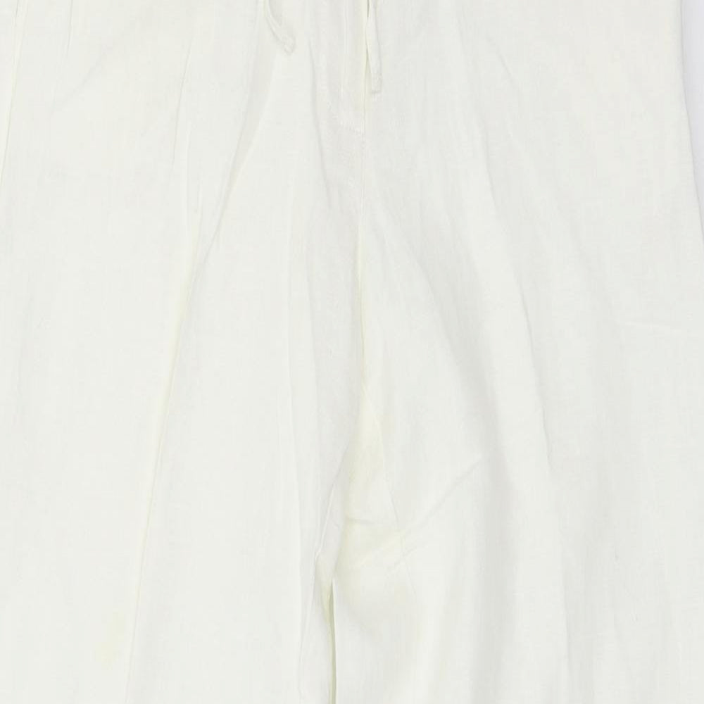 Preworn Womens Ivory   Trousers  Size 30 in L27 in