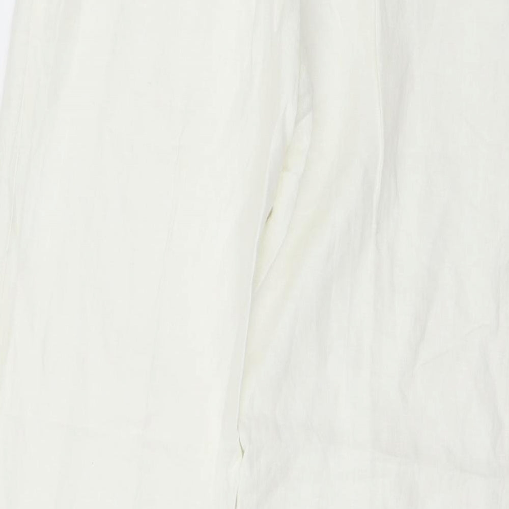 Preworn Womens Ivory   Trousers  Size 30 in L27 in