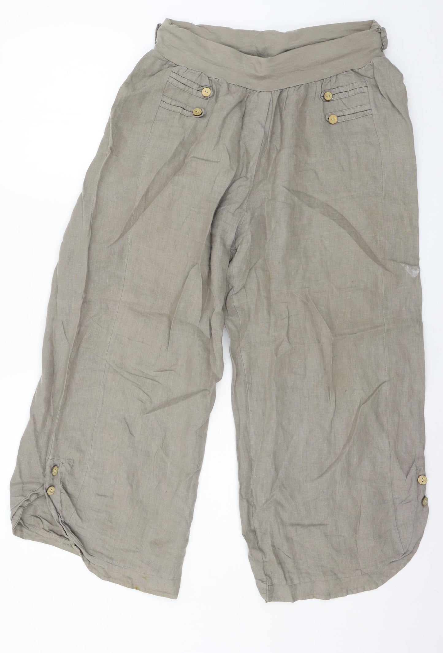 Preworn Womens Grey   Cropped Trousers Size 2XL L23 in