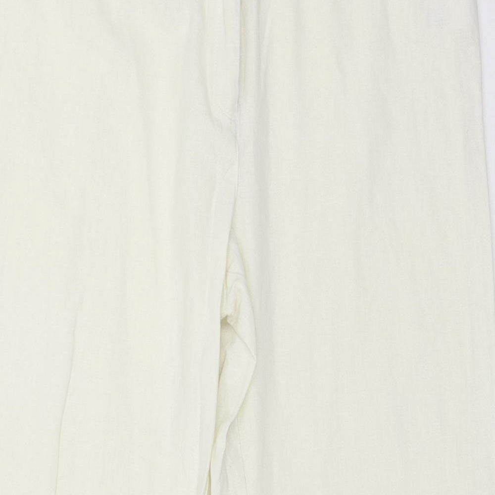 George Womens Ivory   Trousers  Size 14 L27 in