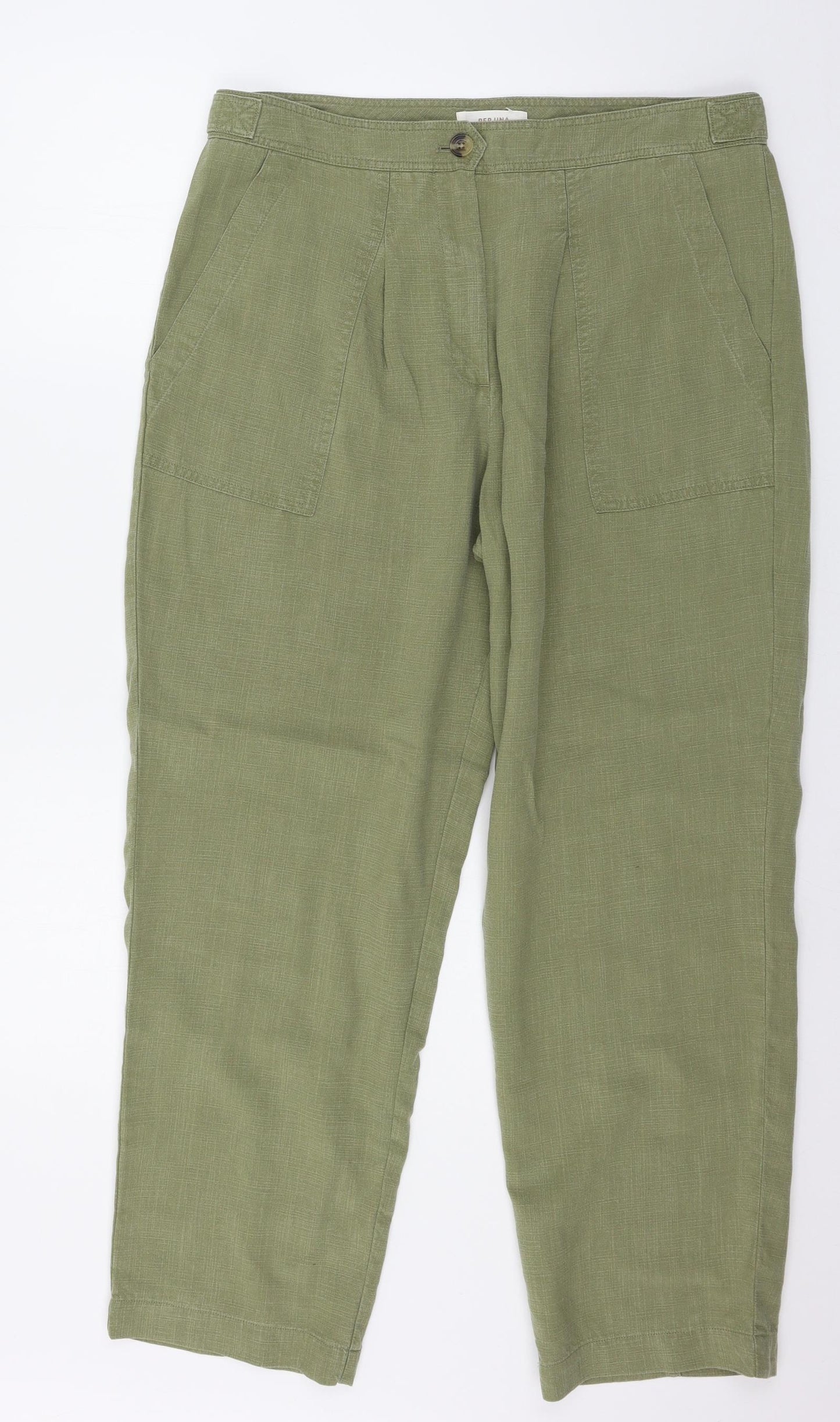 Marks and Spencer Womens Green   Trousers  Size 16 L28 in
