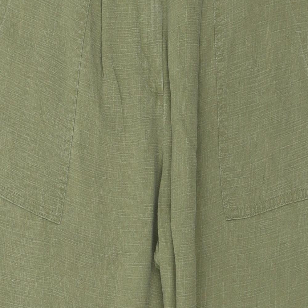 Marks and Spencer Womens Green   Trousers  Size 16 L28 in