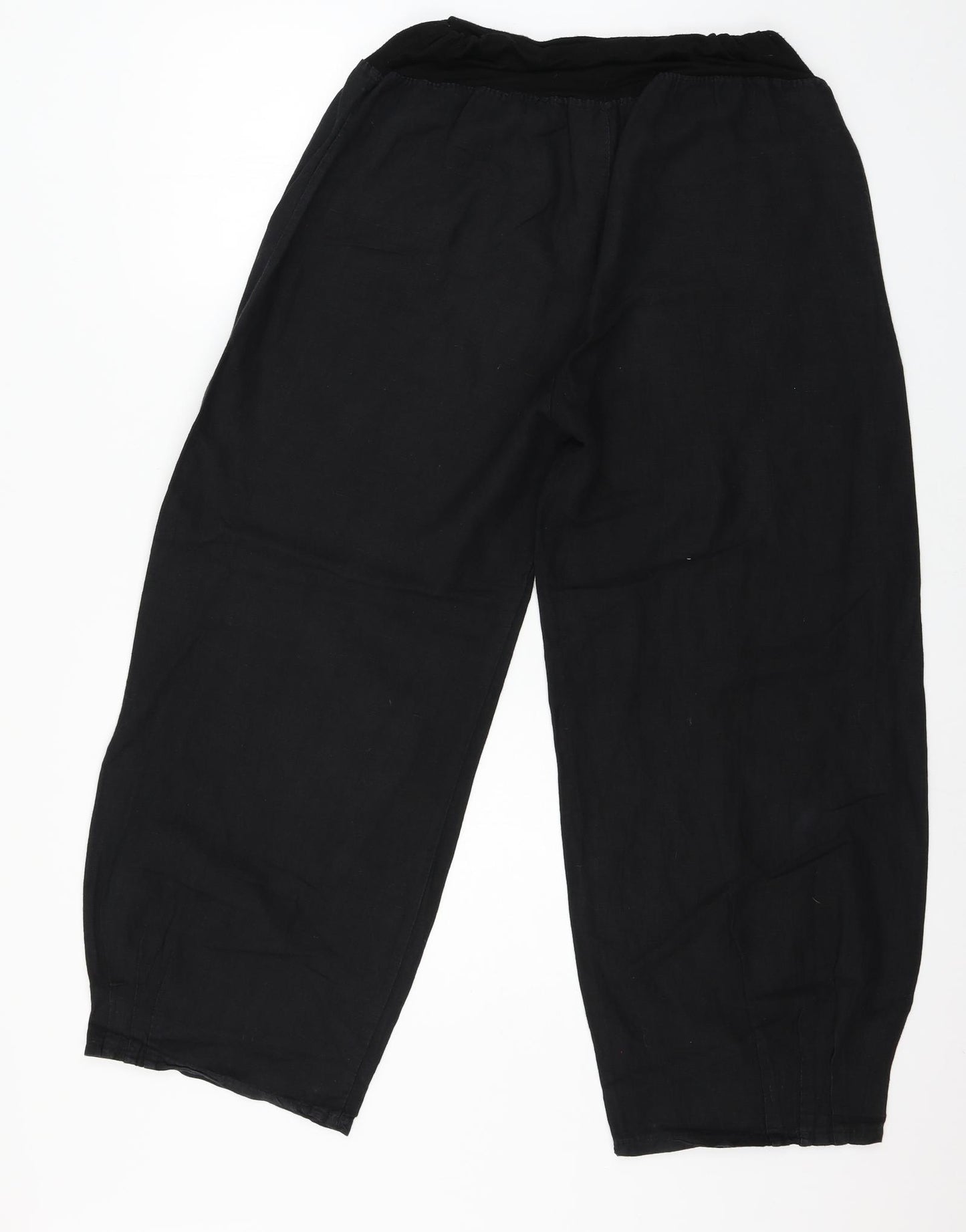 Preworn Womens Black   Cropped Trousers Size L L25 in