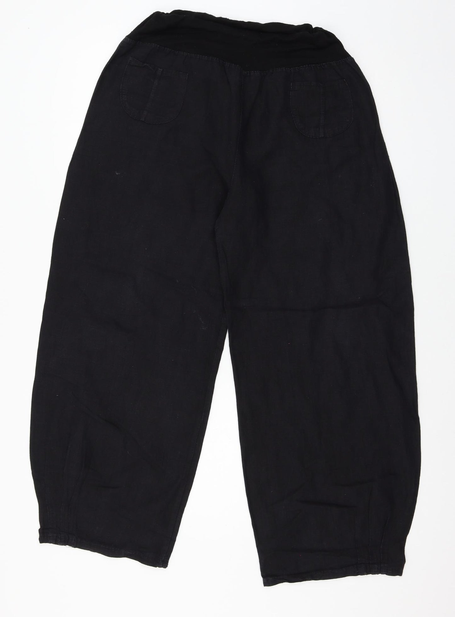Preworn Womens Black   Cropped Trousers Size L L25 in