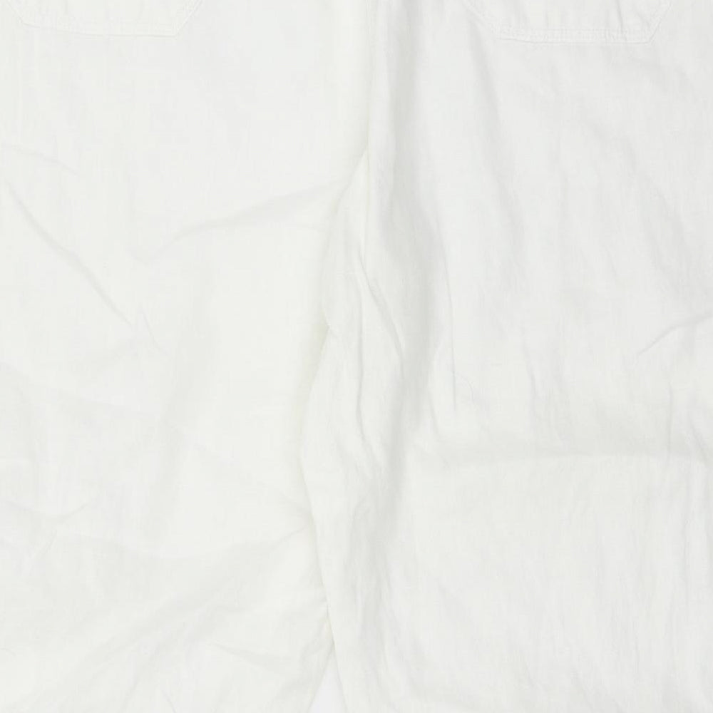 Marks and Spencer Womens White   Trousers  Size 22 L27 in