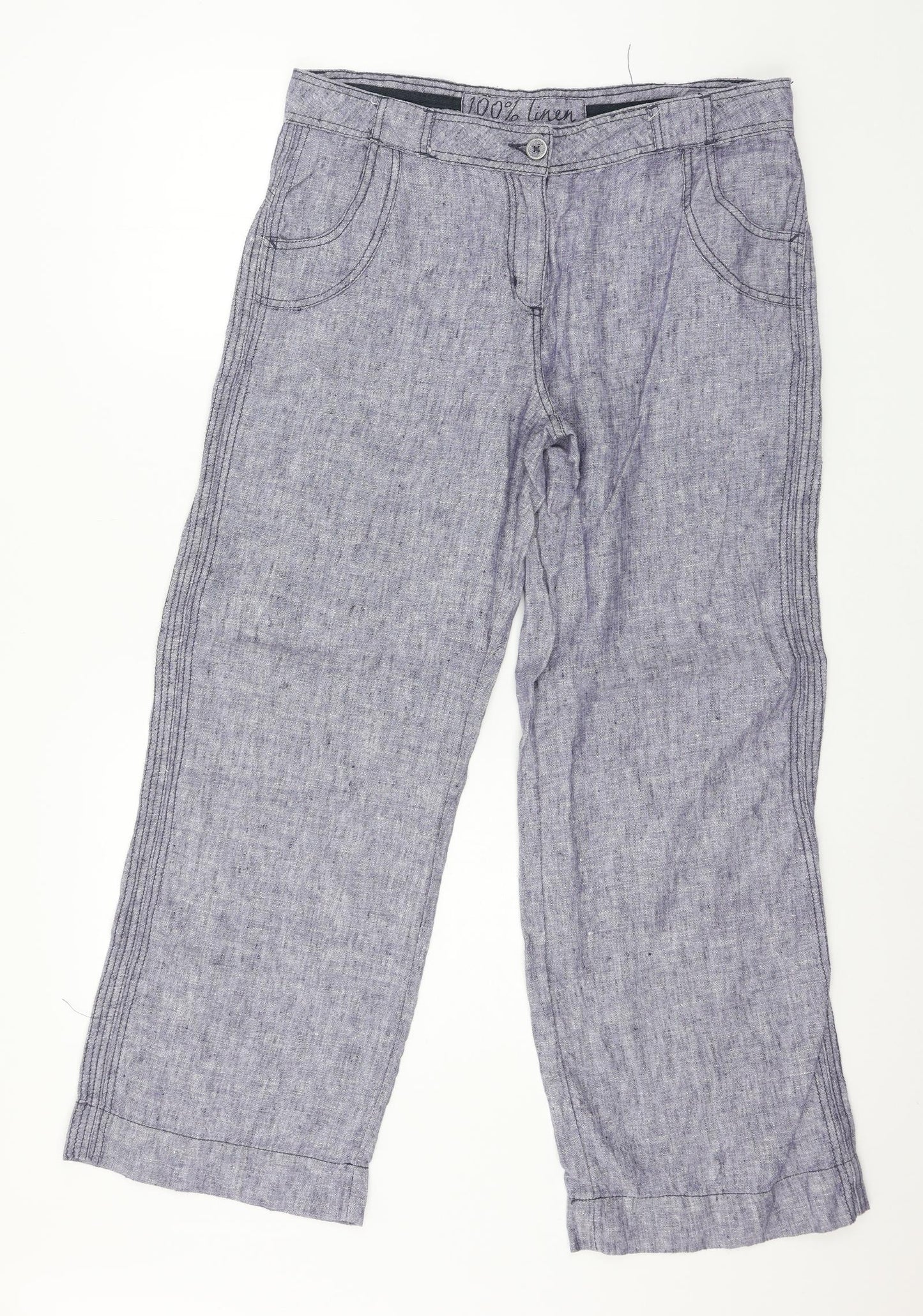 George Womens Blue   Trousers  Size 14 L28 in
