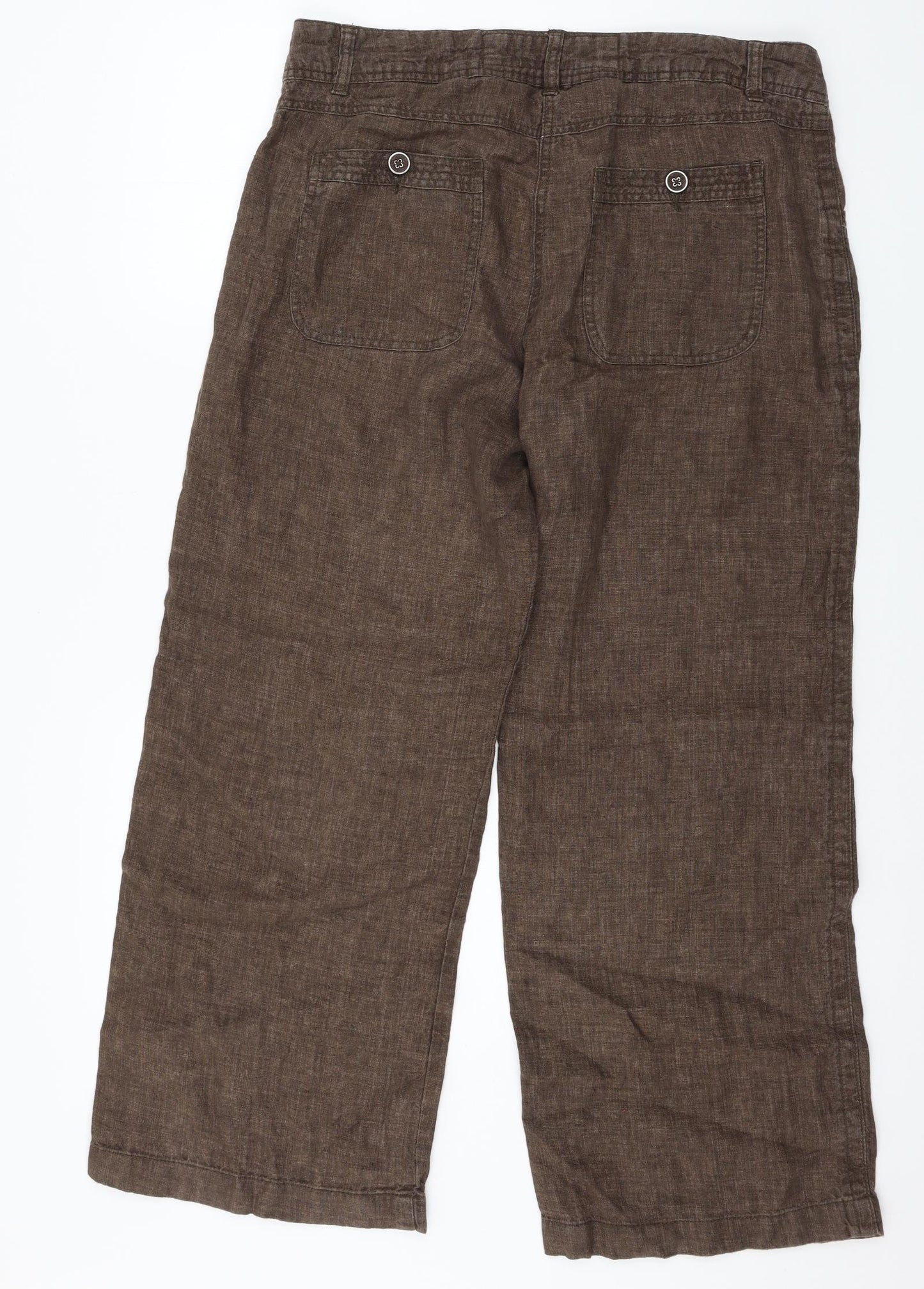 George Womens Brown   Trousers  Size 14 L27 in