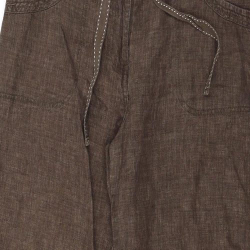 George Womens Brown   Trousers  Size 14 L27 in
