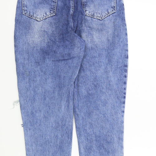 Boohoo Womens Blue   Straight Jeans Size 10 L25 in