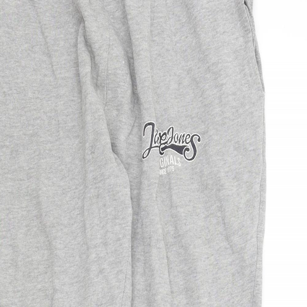 JACK & JONES Mens Grey   Jogger Trousers Size L L27 in