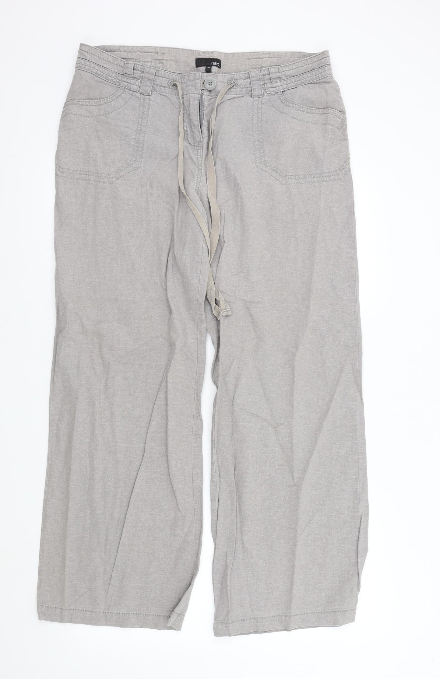 NEXT Womens Grey   Trousers  Size 14 L29 in