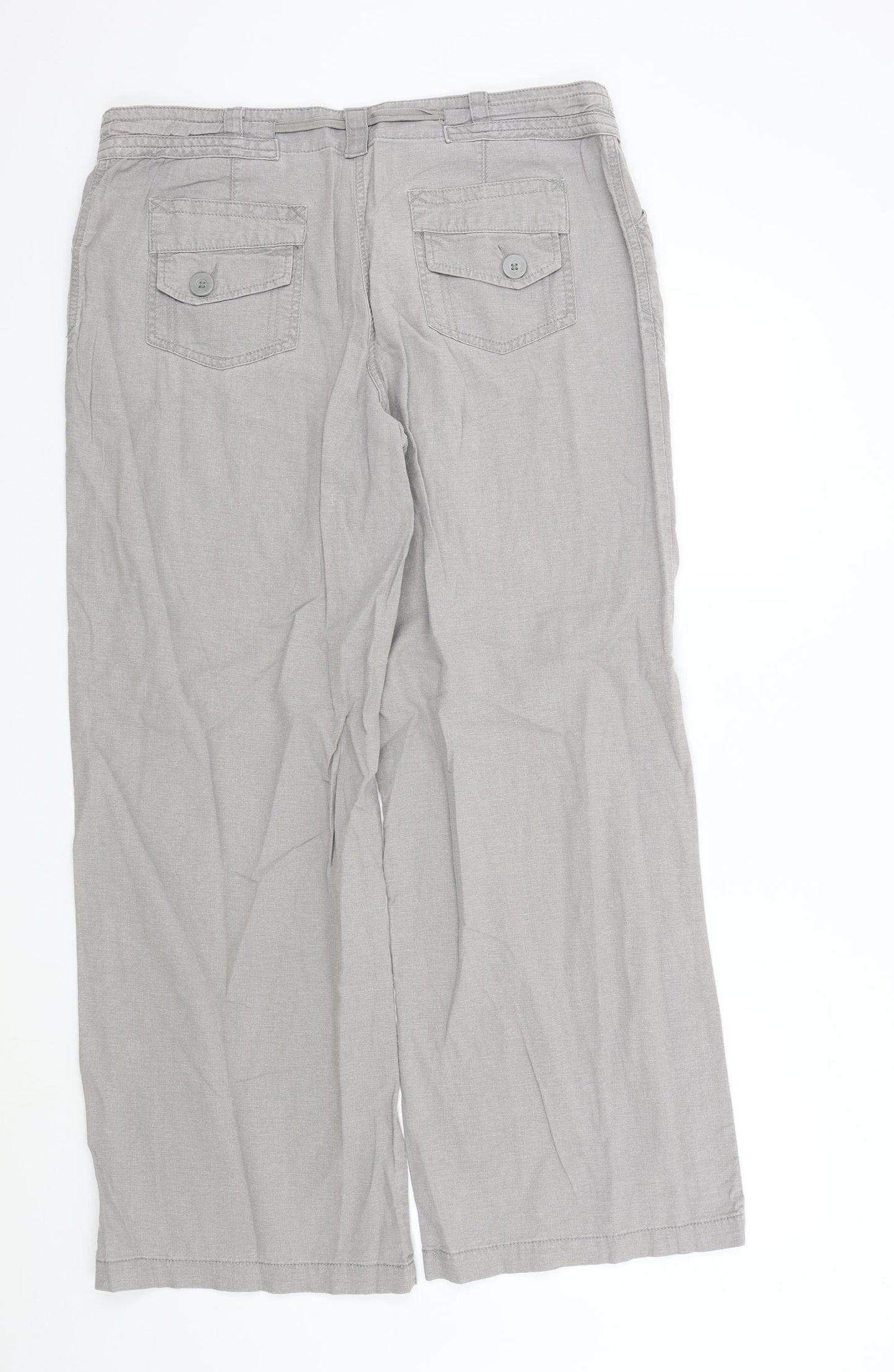 NEXT Womens Grey   Trousers  Size 14 L29 in