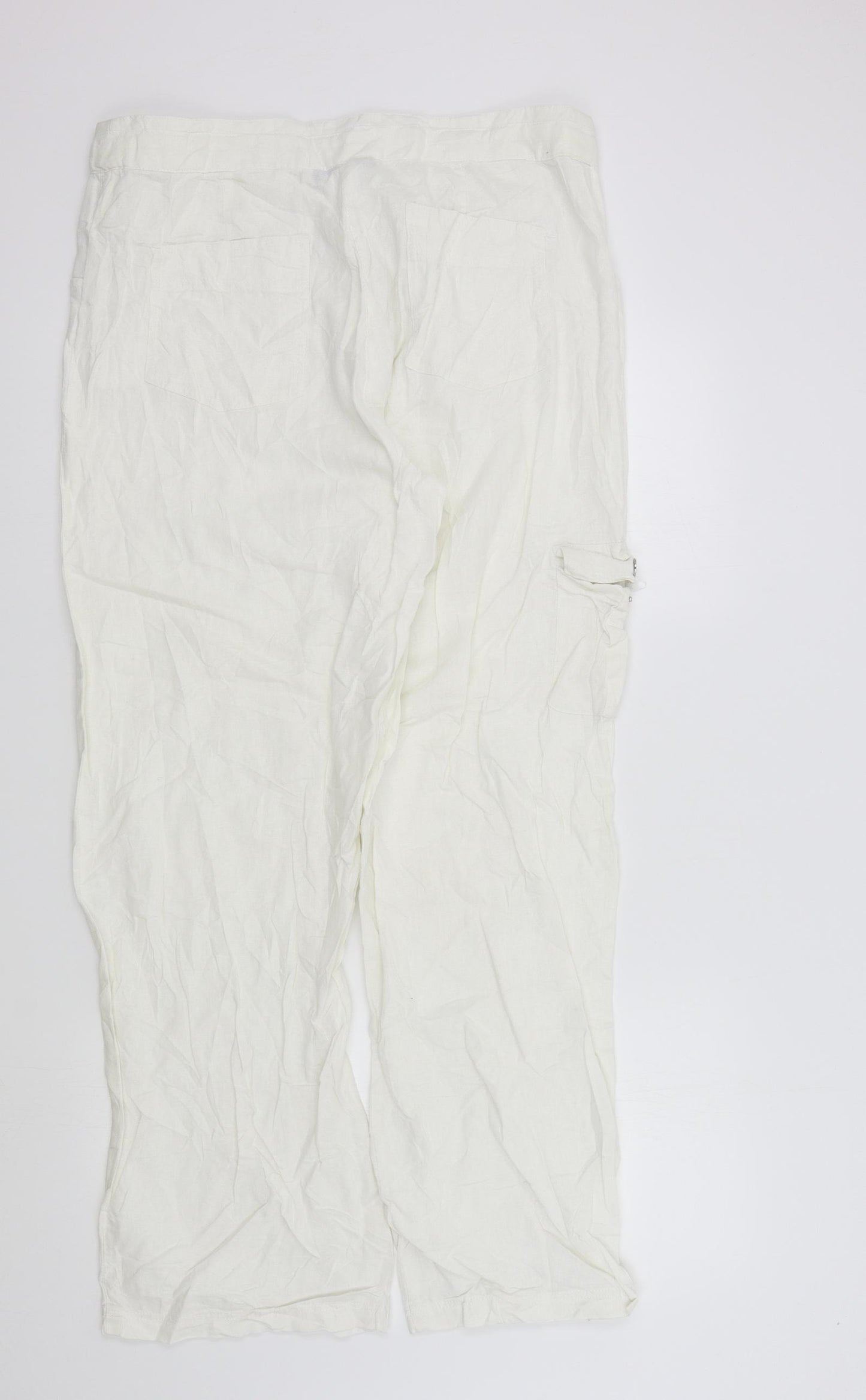 GINA LAURA Womens White   Trousers  Size 44 in L30 in