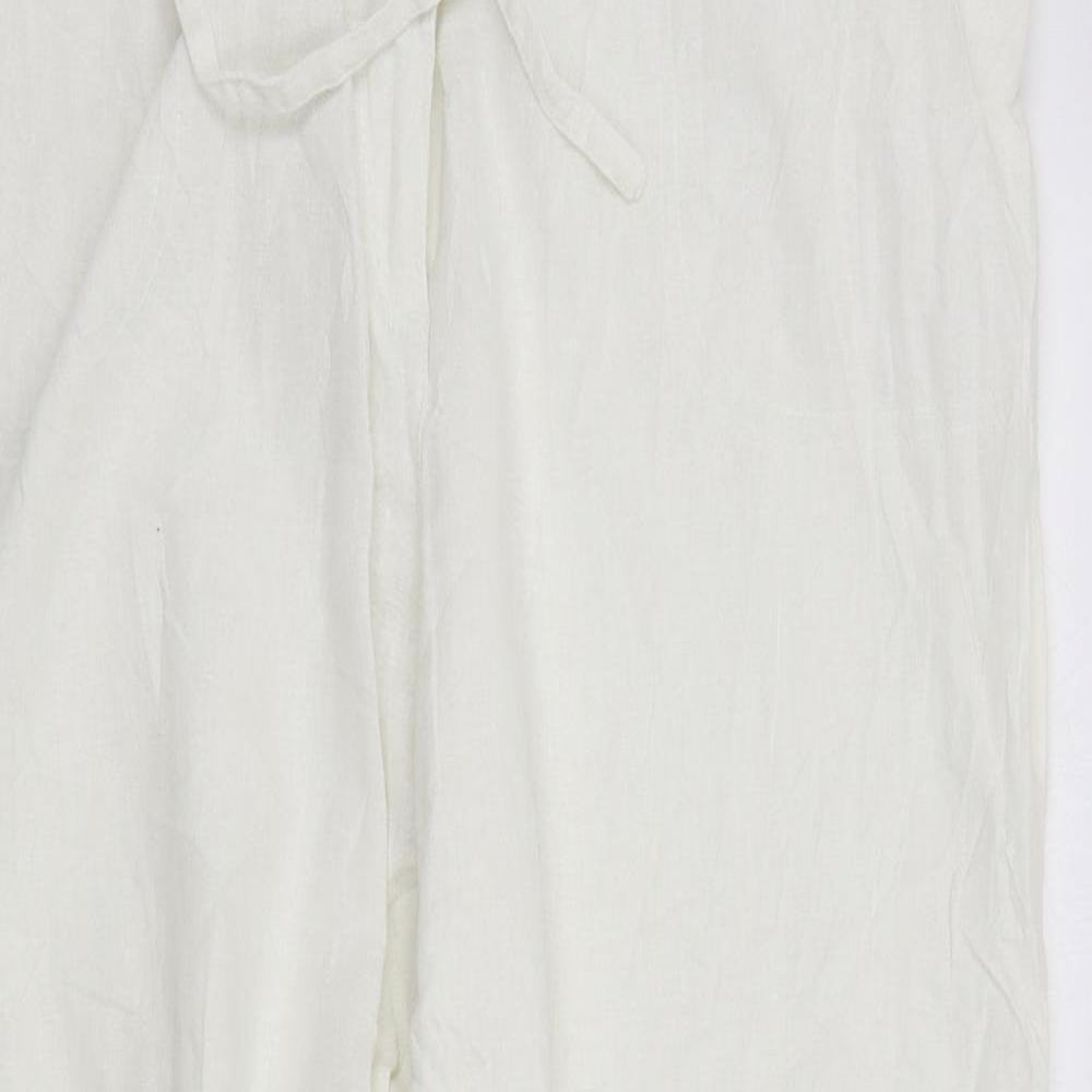 GINA LAURA Womens White   Trousers  Size 44 in L30 in