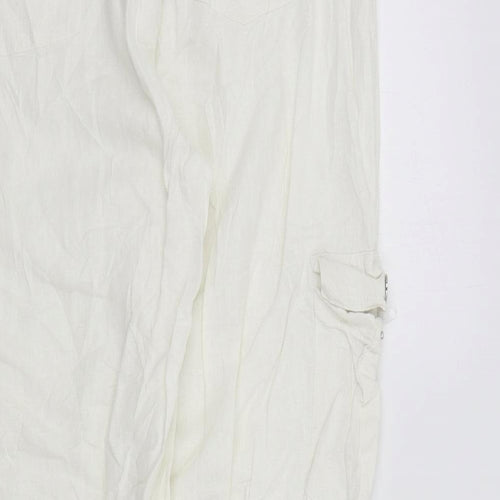 GINA LAURA Womens White   Trousers  Size 44 in L30 in