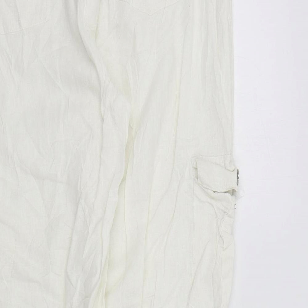 GINA LAURA Womens White   Trousers  Size 44 in L30 in