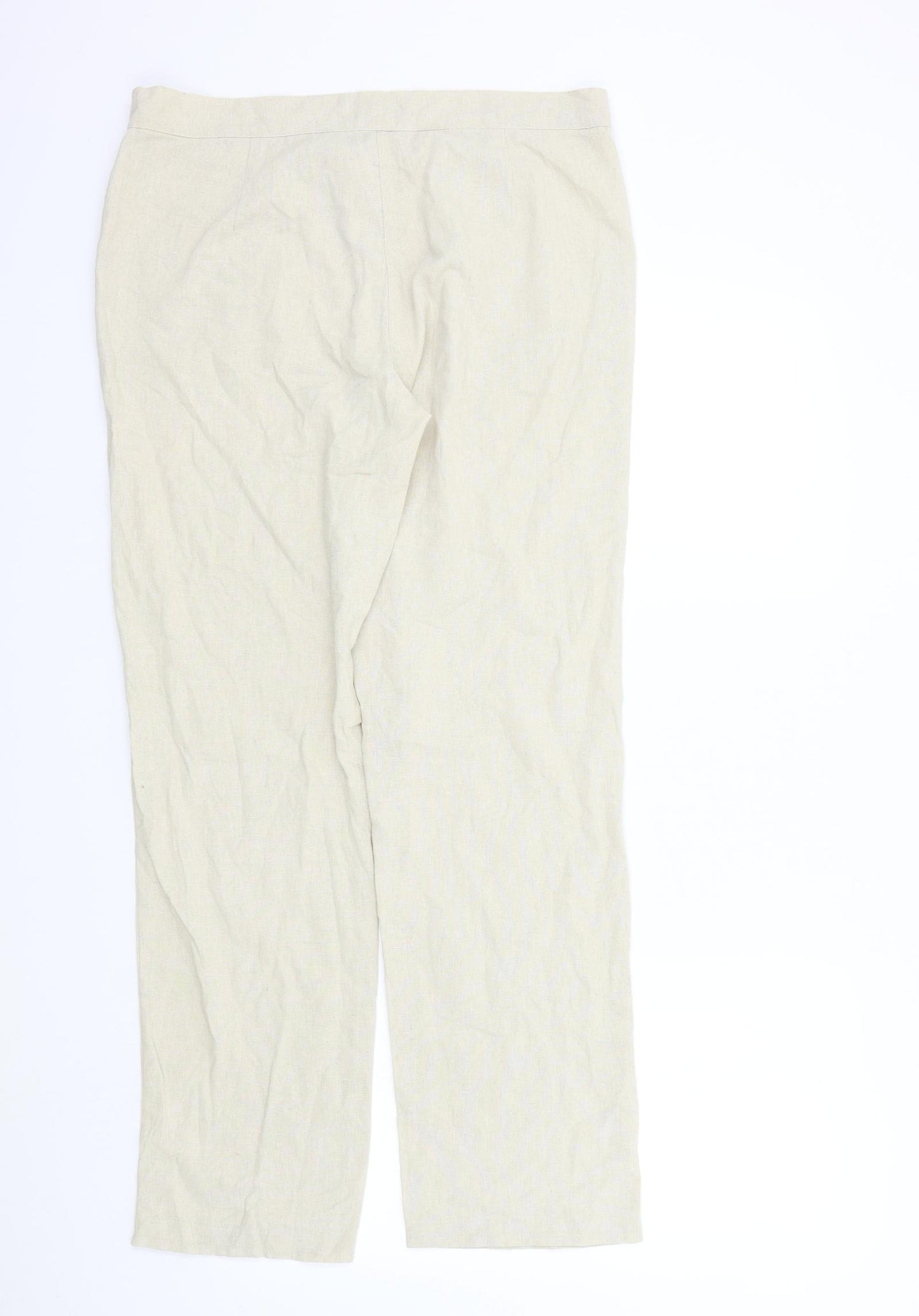 Enza Womens Beige   Trousers  Size XL L29 in